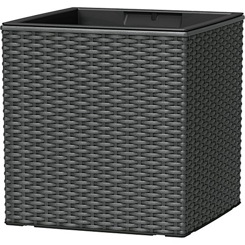 Preisvergleich Produktbild emsa Blumenwürfel CASA MESH, Höhe 310 mm, granit 517589