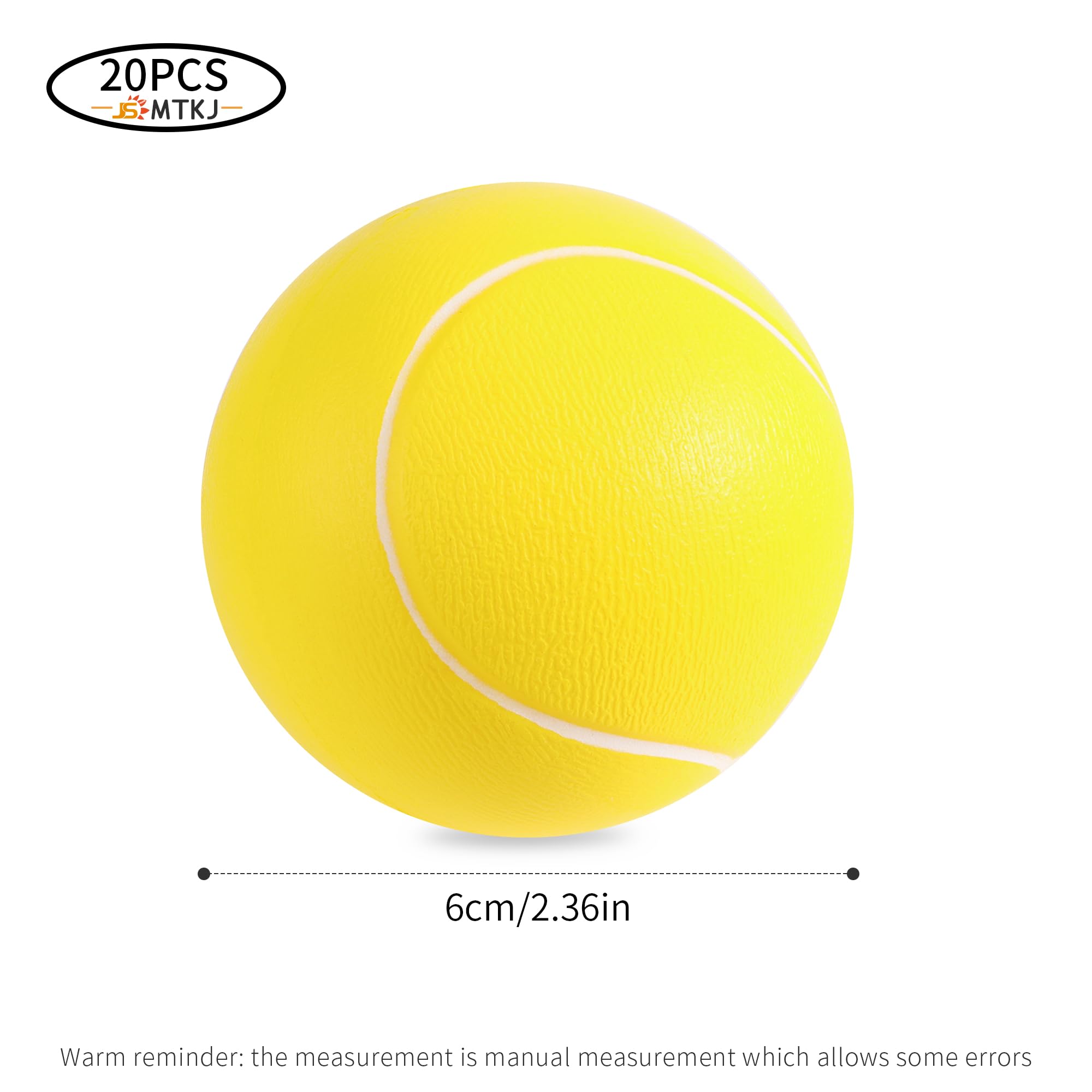 Pelotas de Tenis de Espuma JSMTKJ - 12 Piezas Deportivas de Esponja y Rebote Suave