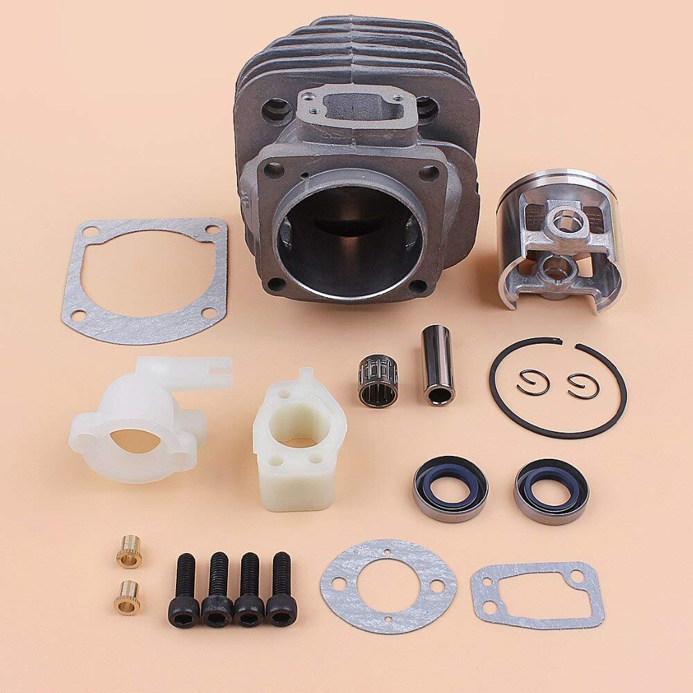 Big BORE 52MM Cilindro Pistón Tornillo Junta Reconstrucción Kit Ajuste para Husqvarna 61 268 272 272XP Motosierra Motor Recambios Nikasil Placa