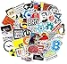 Adesivi per programmatori Internet 100 Pezzi per Programmatore di Laptop Science JS PHP C Language Cloud Docker Adesivo per sviluppatori
