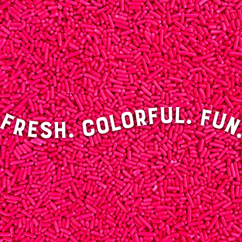 Judee's Small Valentine's Day Sprinkles Bundle - Great For Decorating Cookies And Cakes - Contains Red Sprinkles 4 Oz, Pink Sprinkles 4 Oz, White Sprinkles 4 Oz #TOP4