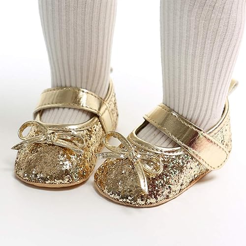 Miniatura 3 de OAISNIT Zapatos planos para bebé niña Mary Jane, zapatos de cuna con diadema