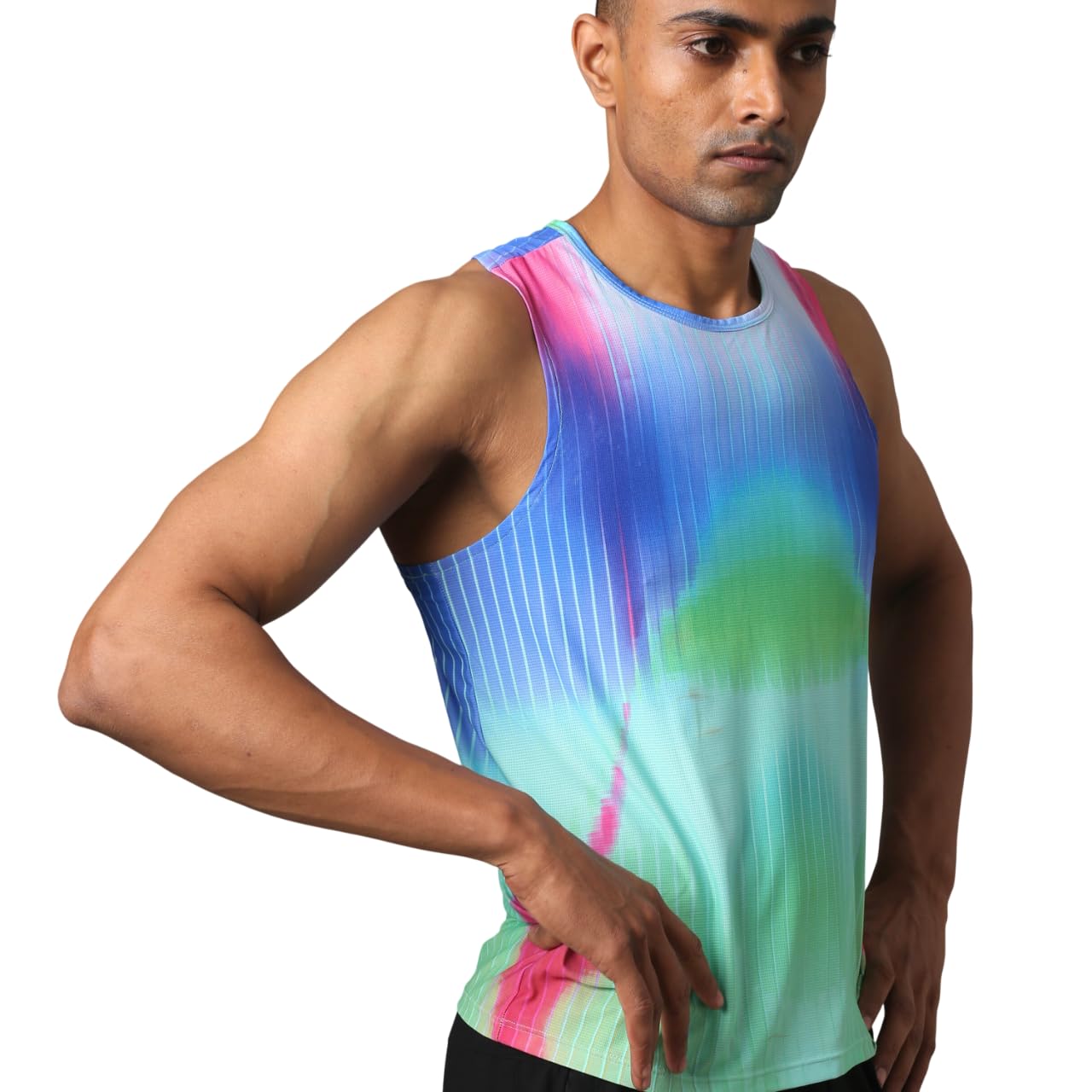 terractive Men’s 101 GSM Run Tank | Under 100g Featherlight Running Vest | Dry-Fit, Airy & Chafe-Free | Race Day Performance-picture-15