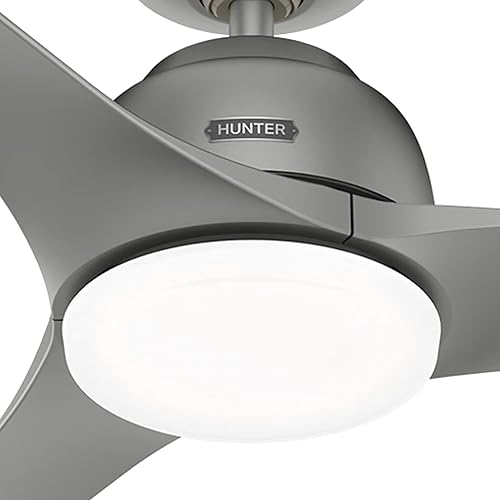 Miniatura 4 de Hunter Fan - Ventilador de techo para exteriores con acabado plateado mate de 52 pulgadas (renovado)