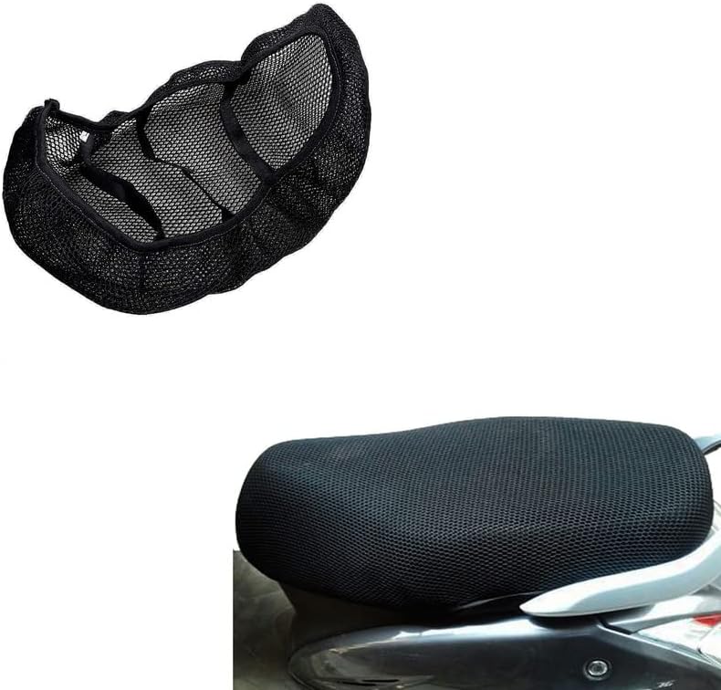 4XL_210 Leather Scooty Seat Cover Bike Seat Cover Seat Cover Jupiter 125 Black