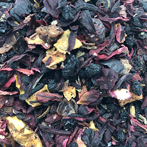 FRUTAS DEL BOSQUE 100% NATURAL: HIBISCO, MANZANA, MORA, SAUCO, ESCARAMUJO, GROSELLAS Y PASAS (100) - Imagen 4