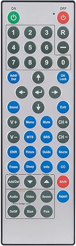 VINABTY El control remoto de repuesto funciona para SunBrite Outdoor 4K Smart TV SB-V-43-4K-BL SB-V-55-4K-BL SB-V-65-4K-BL SB-V-75-4K-BL SB-S2-43-4K