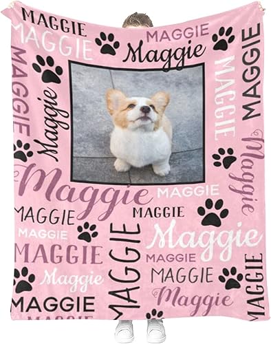 Manta personalizada para perro con foto y nombre, regalos conmemorativos para mascotas, mantas personalizadas para mascotas, mantas de franela suave Manta personalizada para perro con foto y nombre, regalos conmemorativos para mascotas, mantas personalizadas para mascotas, mantas de franela suave