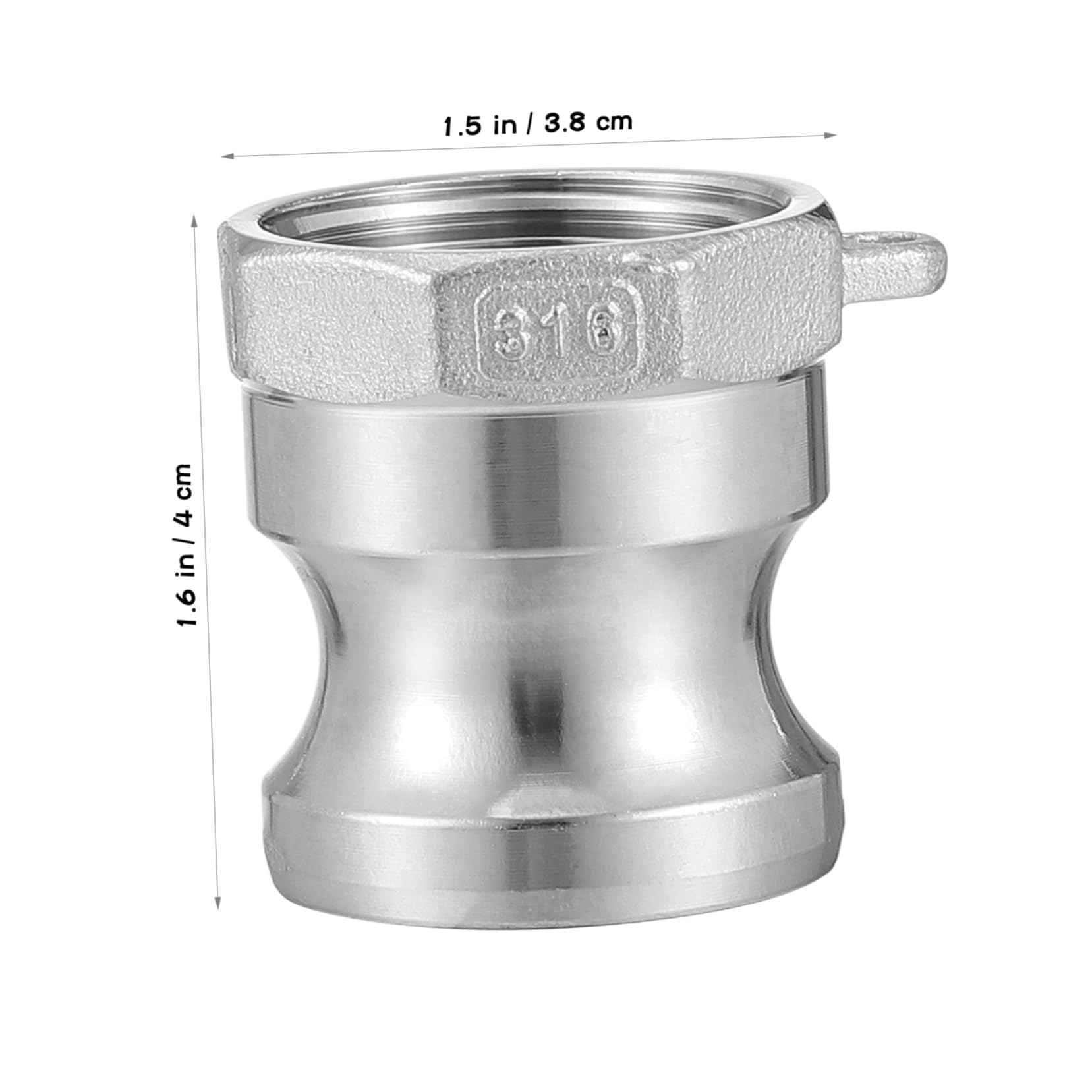 MUCKLILY Cam and Groove Hose Fitting Adapter Stainless Connectors Quick Adapter