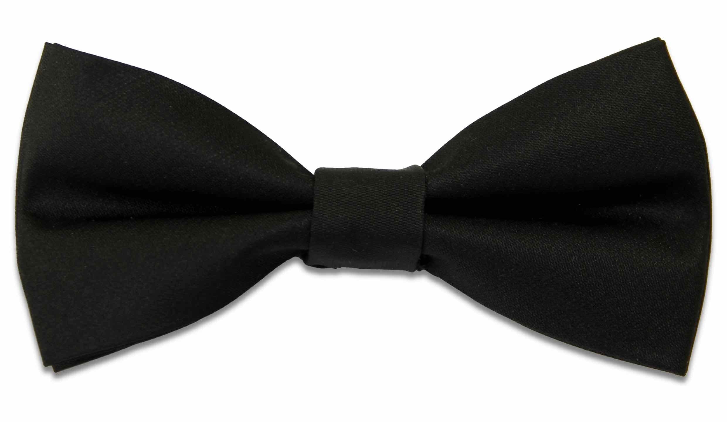 The Regimental Shop Men's Black The Regital Shop Officers' Barathea Silk (Pretied) Bow Tie