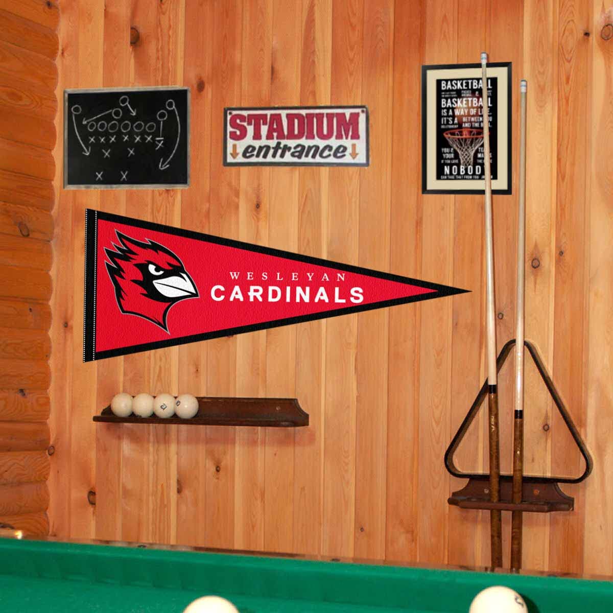 College Flags & Banners Co. Wesleyan Cardinals Pennant