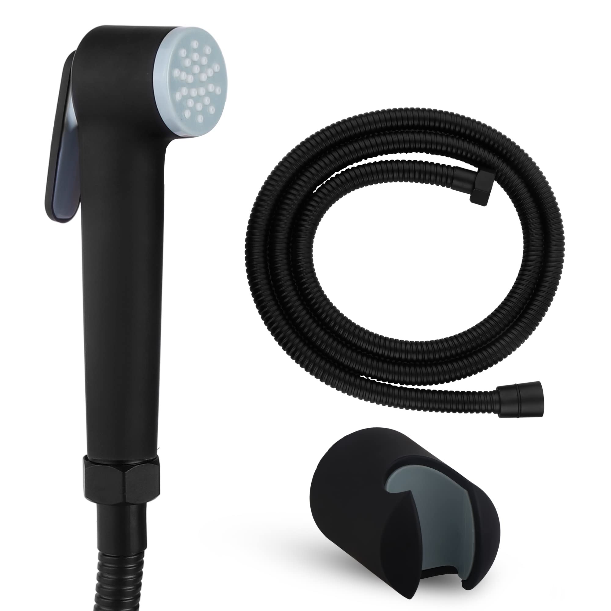 DOCOSS- ABS Premium Black Health Faucet For Bathroom with 1.2 Meter Shower Tube Jet Spray For Toilet with Rubber Finish Bathroom Faucet gun for toilet (Black with Tube Set) (B09M3RC53S) Amazon Price History, Amazon Price Tracker