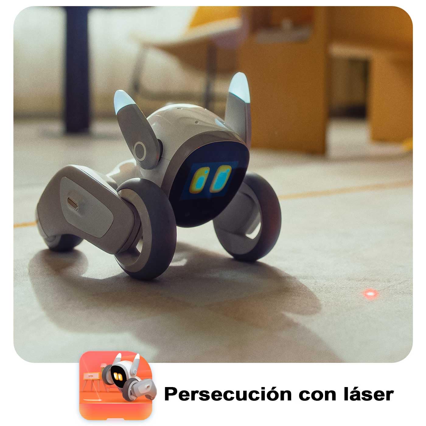 Loona - Mascota Robot Inteligente Interactiva con IA - Perro Robótico con ChatGPT y Control por Voz, Cámara HD, Navegación Autónoma, Monitor de Hogar 24/7, Juguete Tecnológico para Niños y Adultos