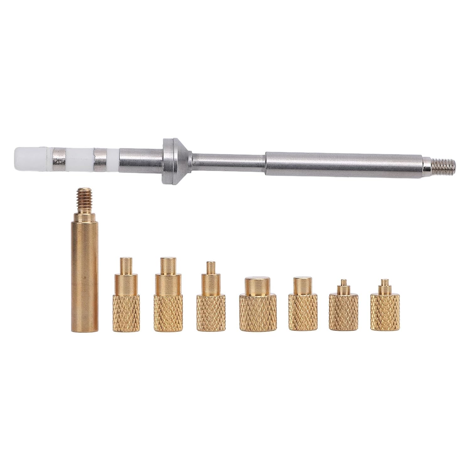 Fafeicy Brass Nut Inserts, Knurled Threaded Tips for Soldering Iron with Heating Head Adapters, for PTS200 3D Printer Accessories