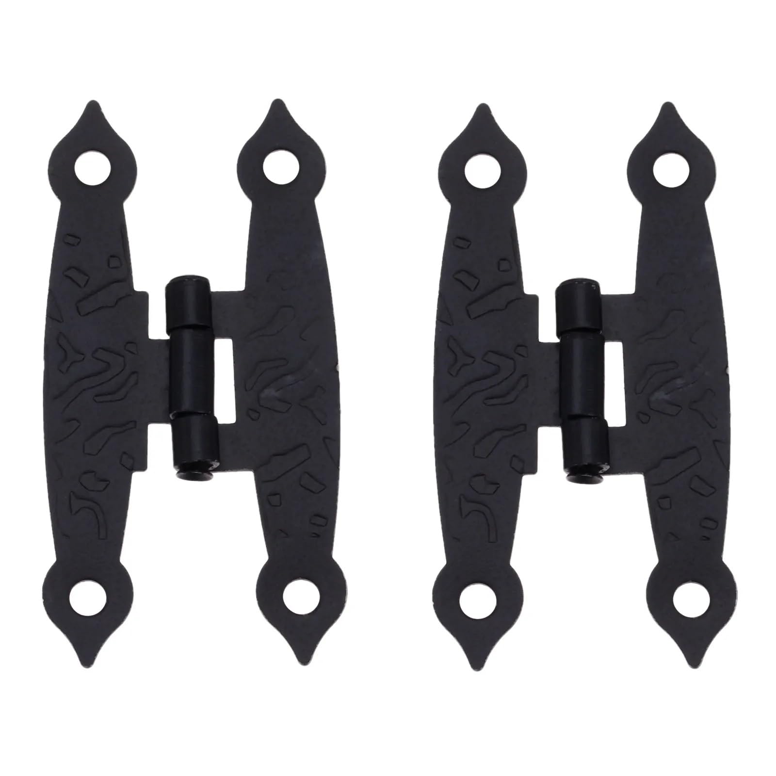 10 pezzi di cerniere for mobili a forma di H nere antiche, accessori for porte, finestre, mobili da cucina, armadi, guardaroba, scatole di legno