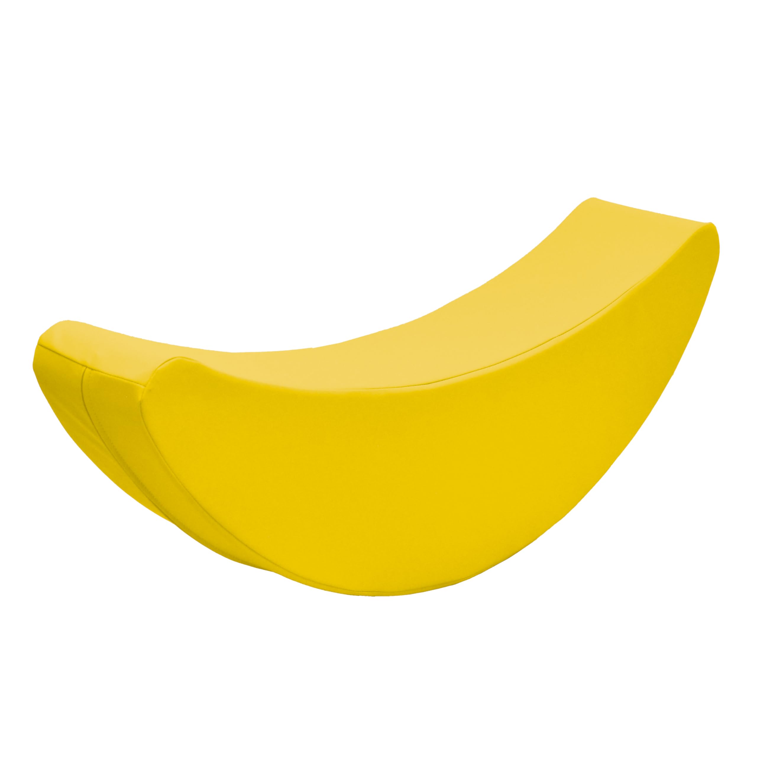 Children's Factory Happy Rocker, Flexible Classroom Seating, Active Seating for Young Learners, Banana Chairs for Kids, Yellow