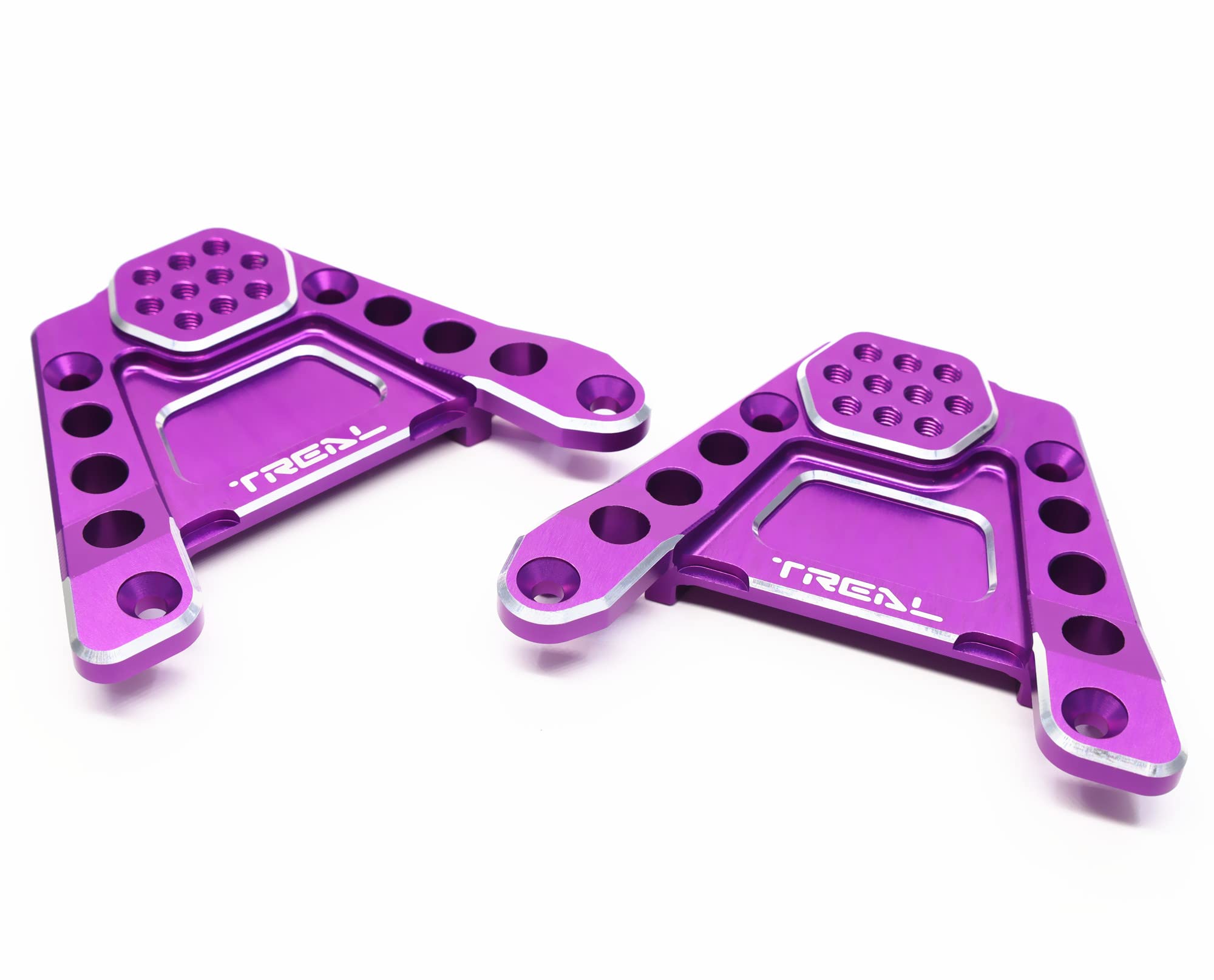 Tour de choc arrière SCX6 TREAL en aluminium violet pour vos sorties tout-terrain et trial 1/6