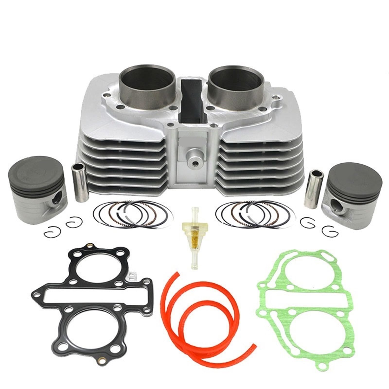 Motor Cilinderpad Pasuje do motocykla HONDA CA250 CMX250 CMX250C Rebel 250 Akcesoria Cylinder + Tłok + Pierścienie Zestaw Rur 53mm