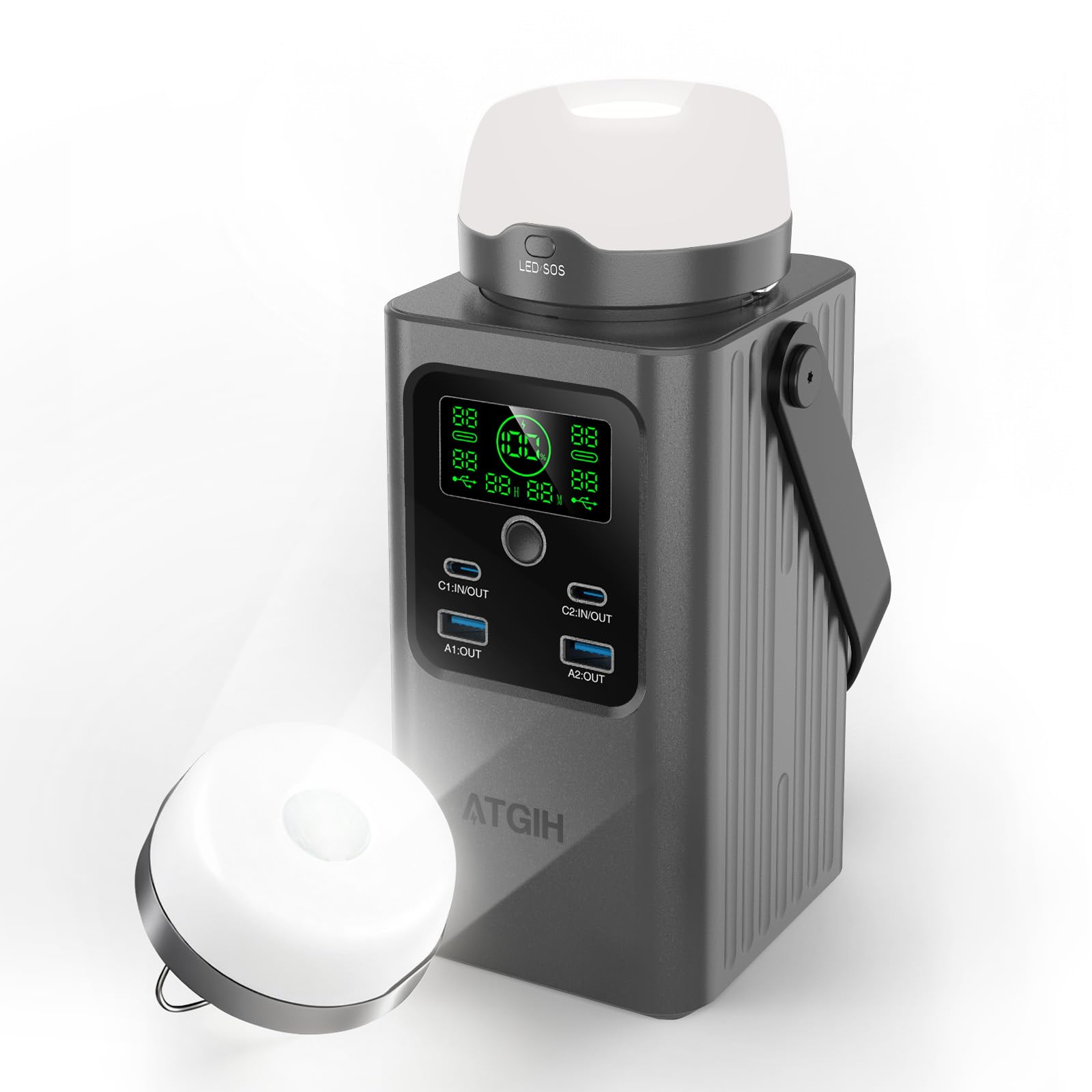 Camping Portable Power Station 198 4Wh 62000mAh Top Safety 100W Fast Charging Power Bank with LiFePO4 Battery Small
