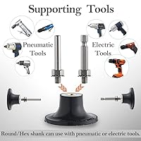 Vista 4 de Tshya Disco de molienda de cambio rápido, 80 unidades de discos de lijado de 2 pulgadas para accesorios de amoladora de troquel, grano 366080