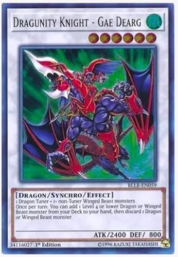 yugioh - Dragunity Knight - Gae Dearg BLLR-EN059 Ultra Rare 1st Edition - Battles of Legend: Light's Revenge