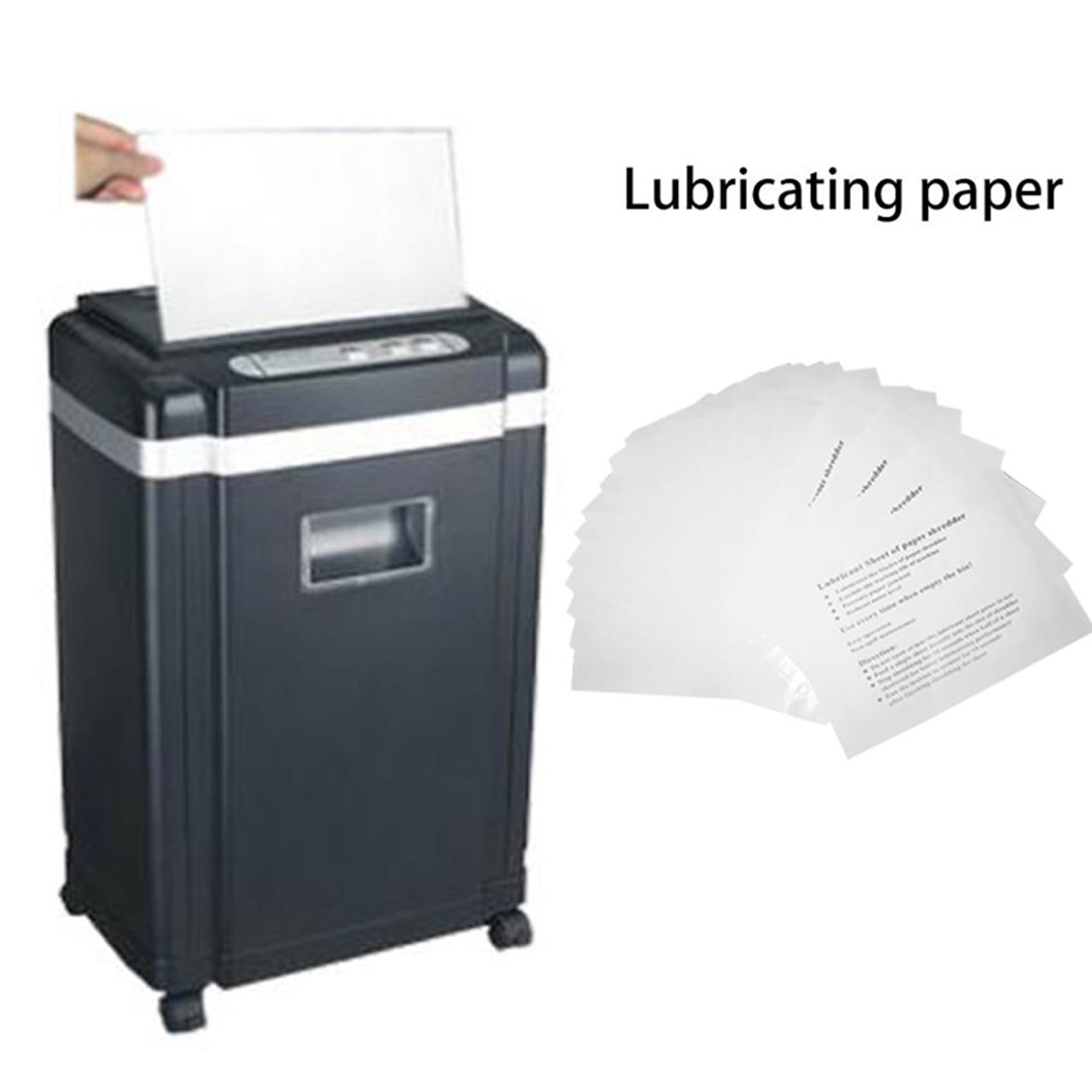 60PZ Shredder Fogli di Lubrificante Shredder Olio Lubrificante Tipo di Carta Portatile Olio Lubrificante per