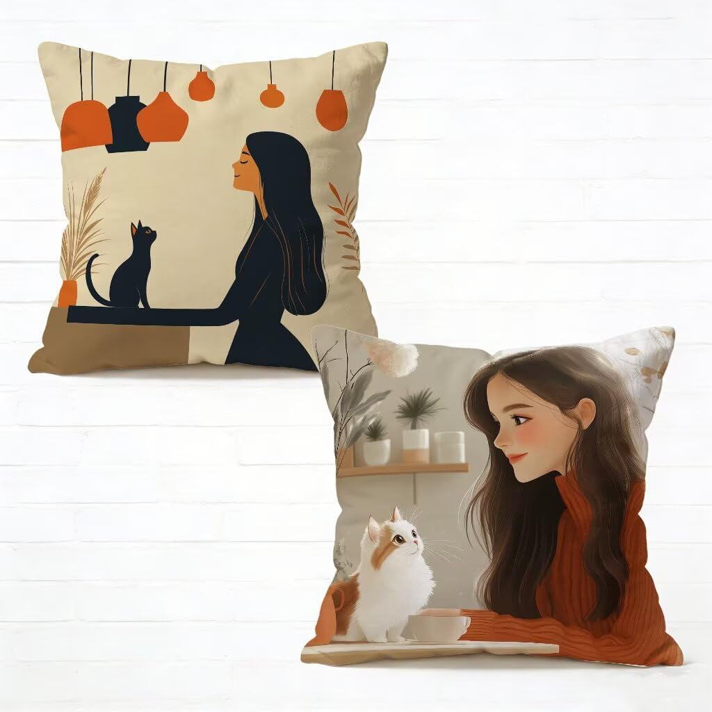 Gros coussin de canapé housse 80x80 cm en lin haut de gamme de couleur unie intemporelle