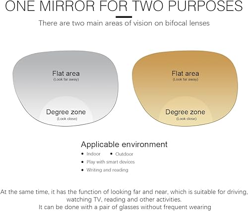 Miniatura 8 de YIMI Lentes de lectura bifocales anti-luz azulUV400 para leer el sol lejos y cerca de doble uso para hombres y mujeres, gafas vintage, 2 paquetes