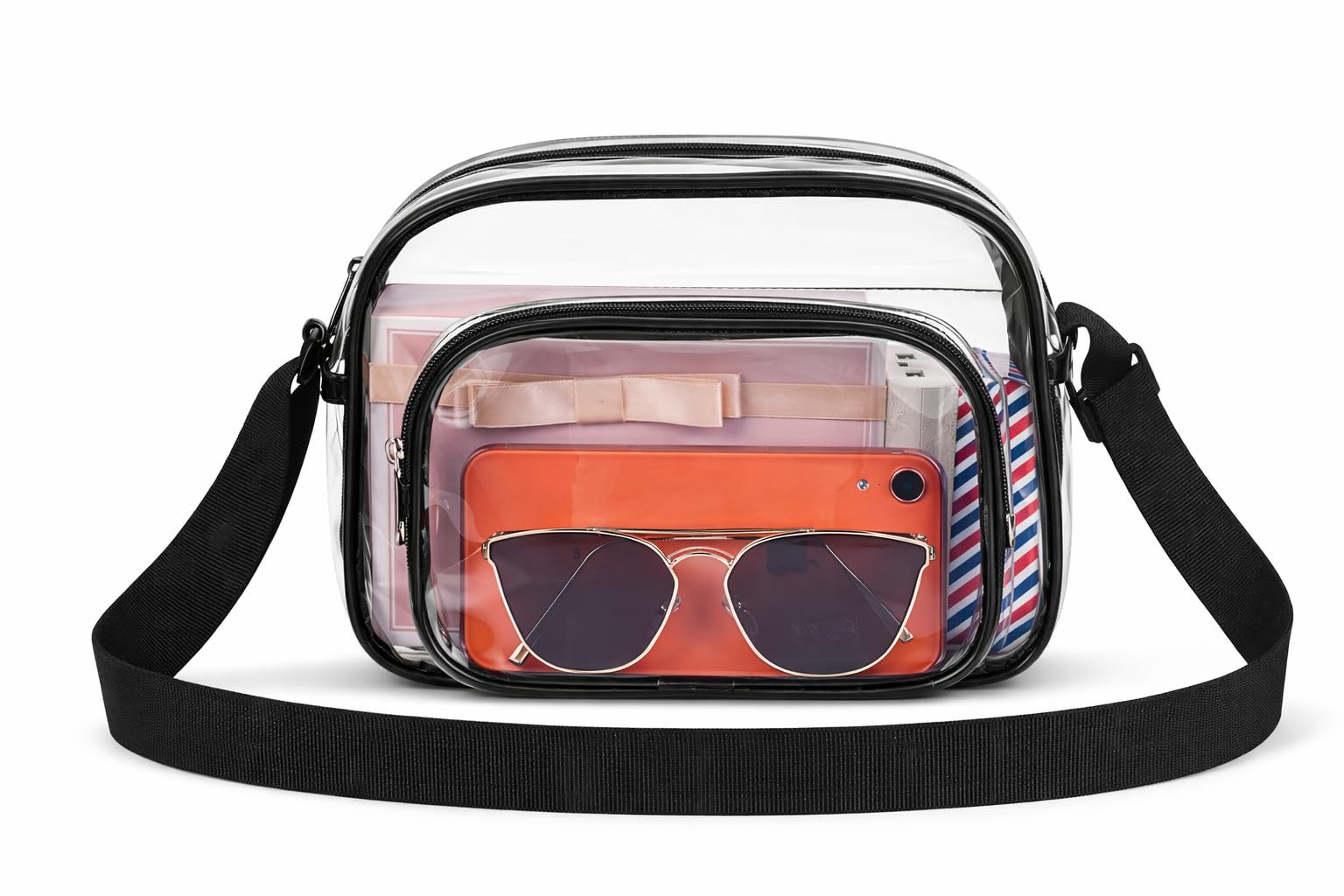 Oraben Clear Bag for Stadium Events Clear Purse Stadium Bag Satchel Handbags for Sports Events Concerts Festivals