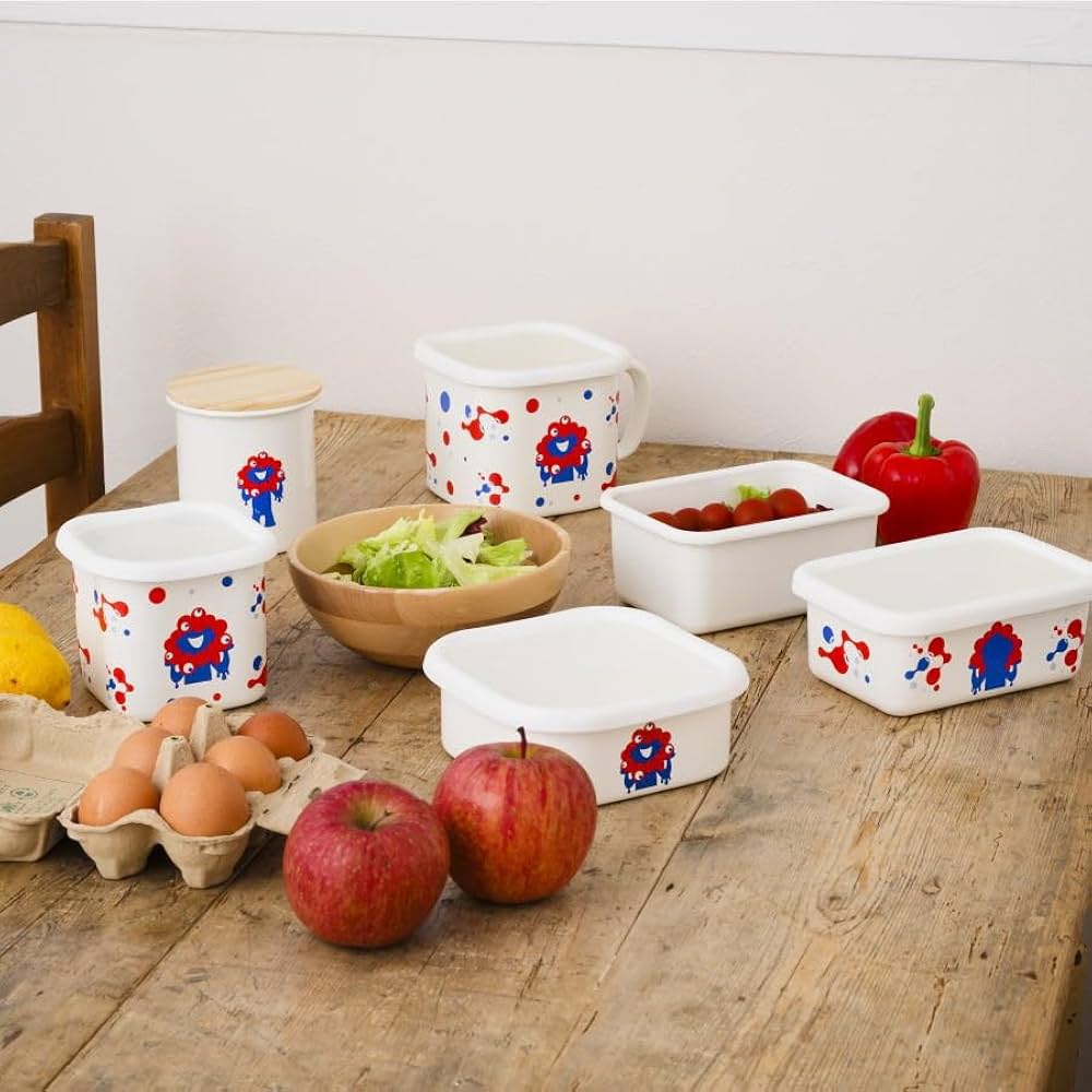 ピンクハウス　ホーロー製ストッカー ホーローストッカー ピンクハウス 小