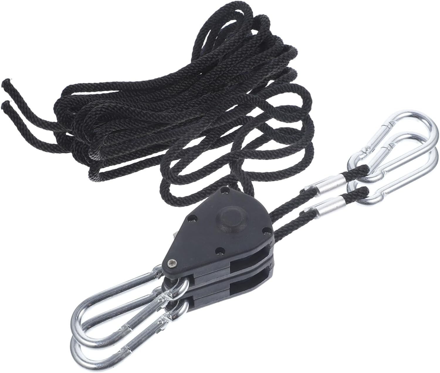 Kisangel Adjustable LED Light Fixture Rope Hangers 1/8 Inch Grow Light Ratchet Straps 4 Clips for Garden and Indoor Plant Growth