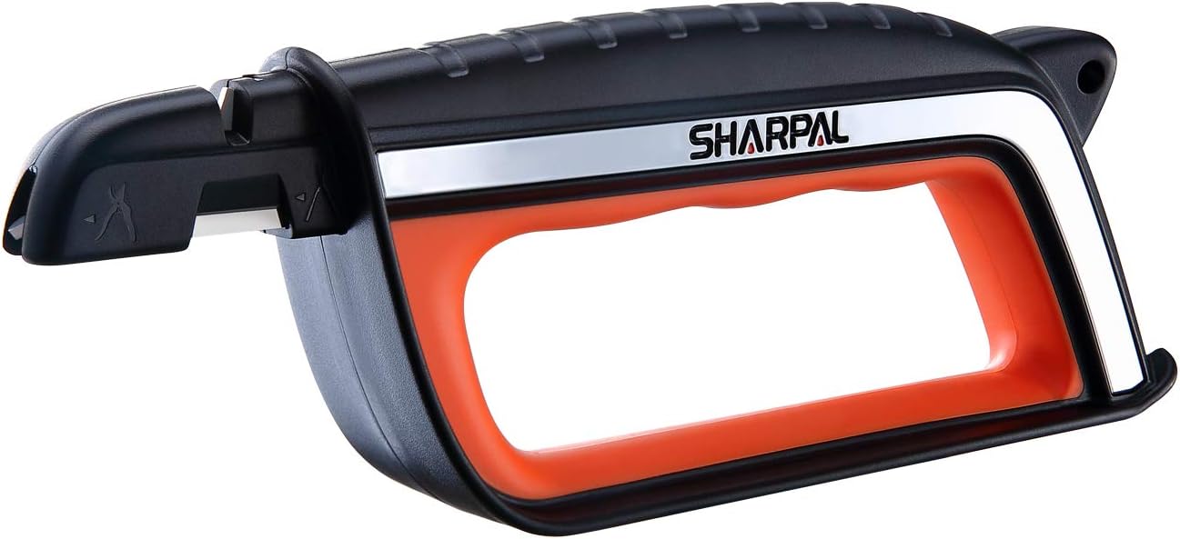 SHARPAL 103N All-in-1 Knife and Garden Tool Blade Sharpener, Sharpening and Honing Shears, Secateurs, Lawn Mower Blade, Axe, Pruner, Scissors, Outdoor and Kitchen Knives