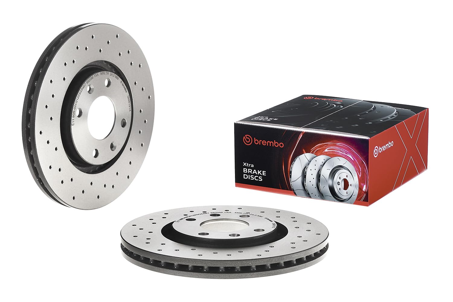 2x Brake Discs Pair Vented fits CITROEN XSARA PICASSO N68 Front 99 to 12 283mm