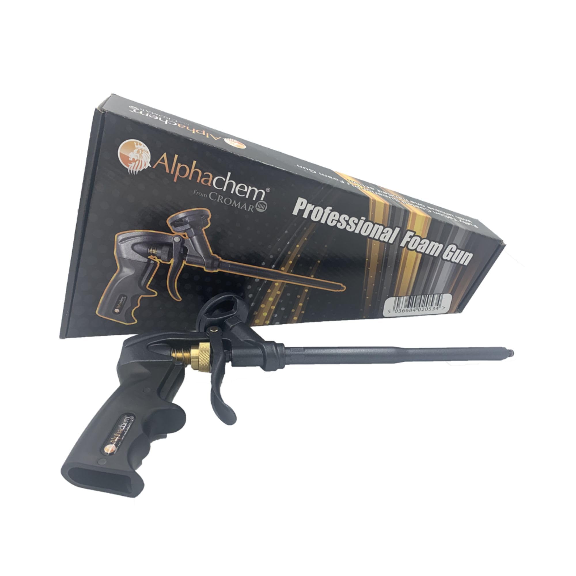 Ara Choice Black Cromar – Alphachem Professional Foam Gun | Dispensing Insulation Foam Gun | Heavy Duty Foam Spray Application Gun | Precision Applicator For Gun Grade Expanding Foam – Caulking – Insulation