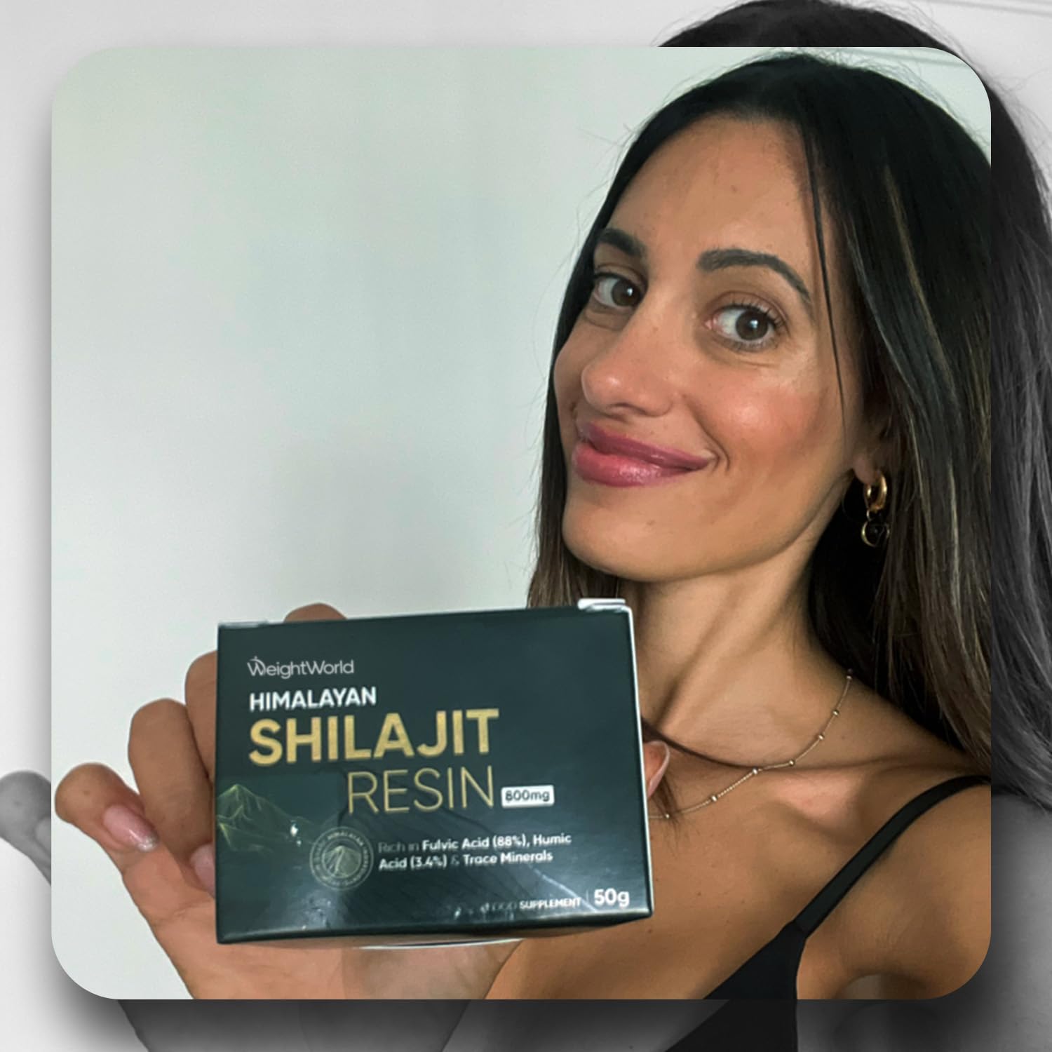 Résine de Shilajit 50g – Shilajit Himalaya Enrichie en Ashwagandha, Curcuma, Musli Noir, Source de +85 Oligo-Éléments – Complexe Ayurvédique – 62 Portions – Acide Fulvique (88%), Acide Humique (3,4%)