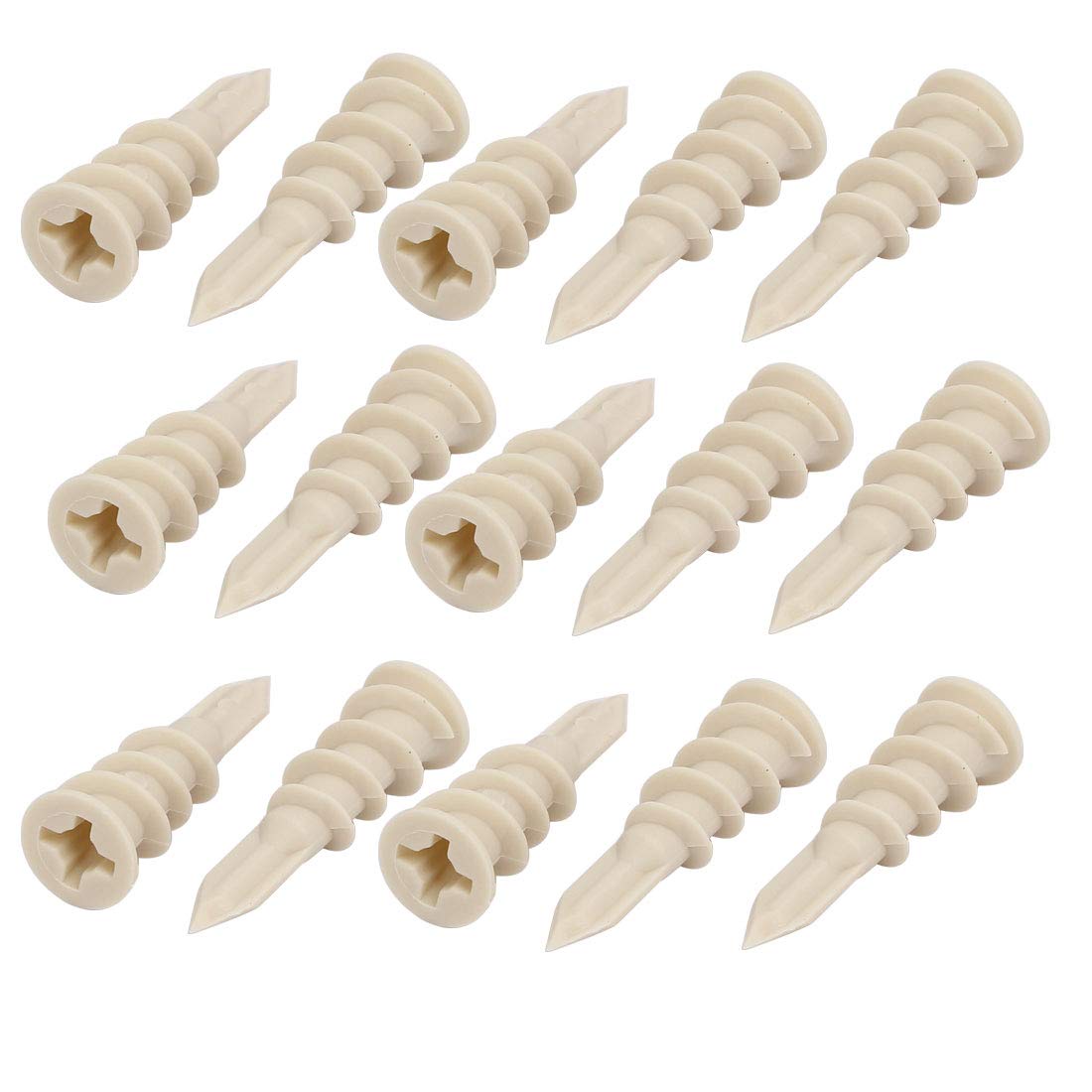 Aexit M4.2 x 25mm Screw Nylon Self Drilling Drywall Hollow-Wall Anchor 15 Sets (12dcf1d5ffbf13b26845da19e4716d03)