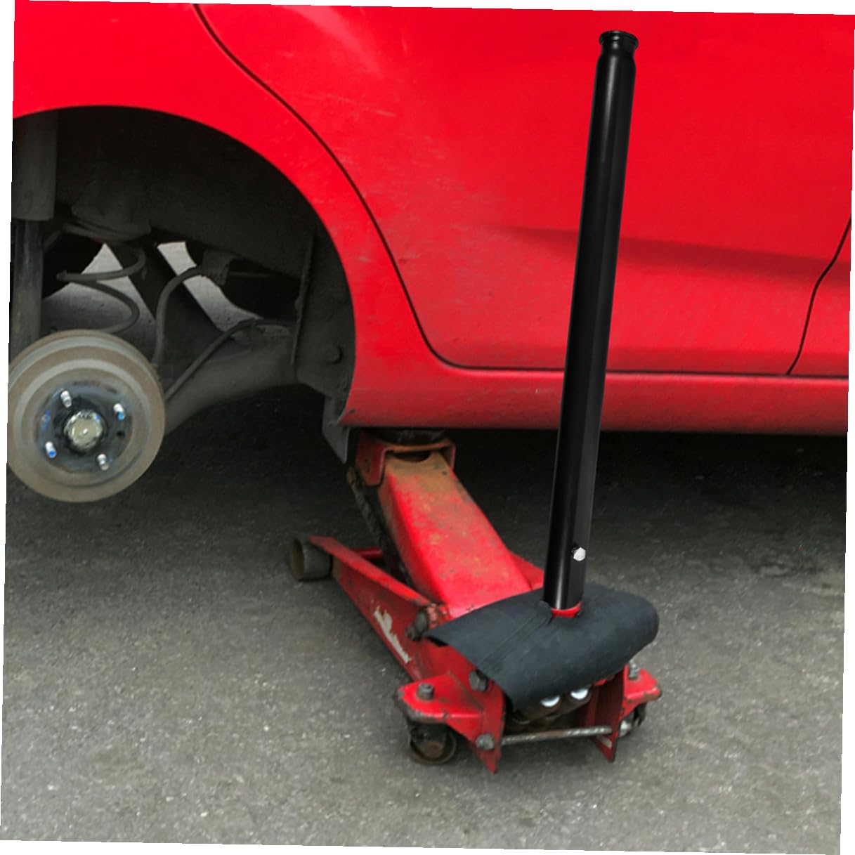 GARVALON 2 Szt. Hydrauliczny Uchwyt Do Podnośnika Podłogowego Tony Wymiana Drążka Dźwigni z Antypoślizgowym Silikonowym Chwytem Trwały Stalowo-plastikowy Materiał