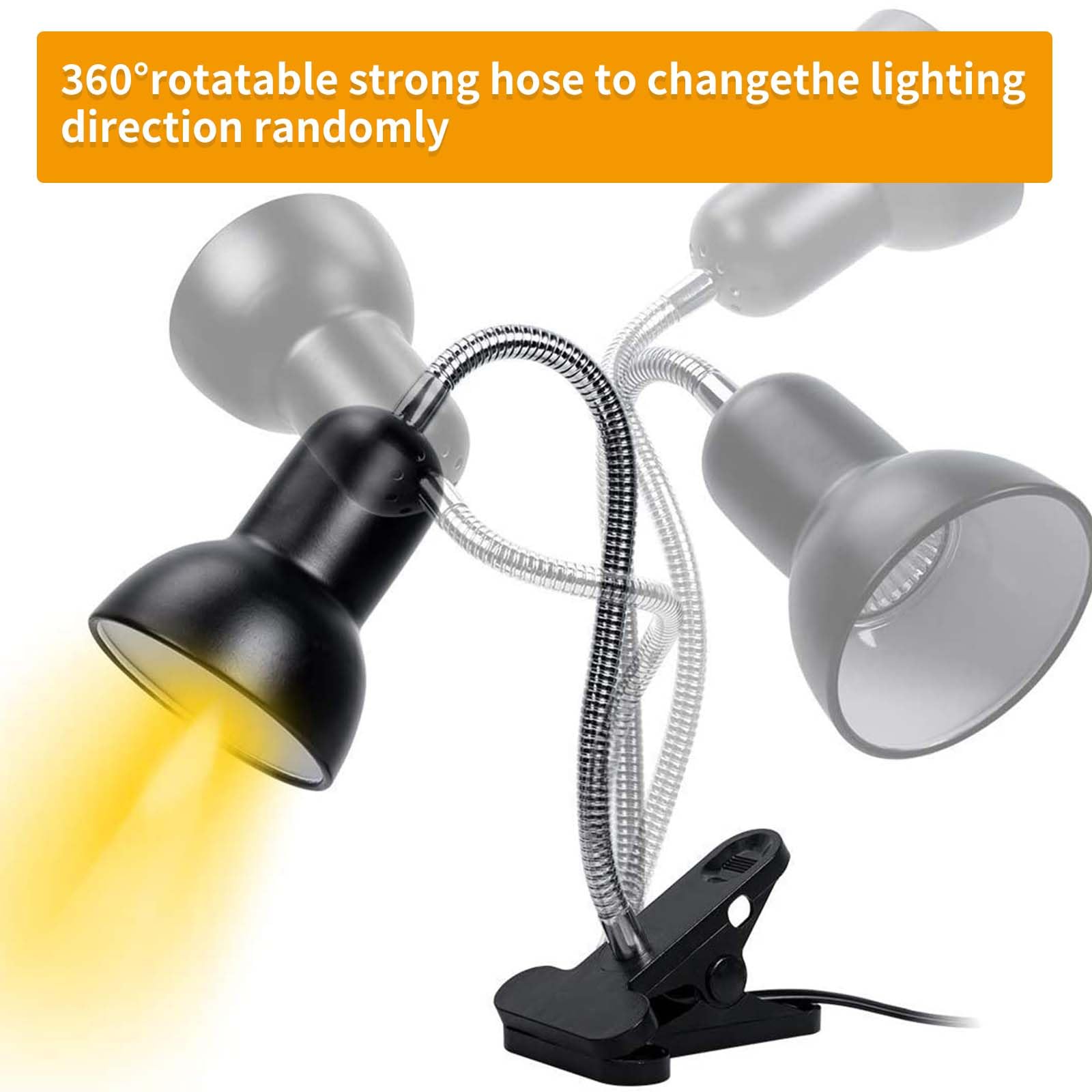 MetalNuts Tortoise-Spotlight-Terrarium Tortoise Heat Lamp, 2 Bulb 25W 50 W UVA UVB Light Lamp - Image 3