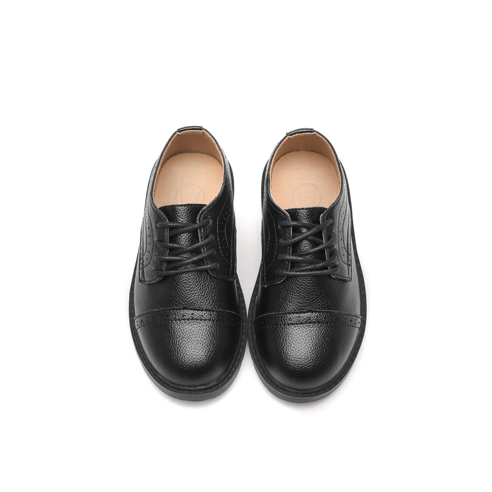 DADAWEN Jungen Anzugschuhe Schule Uniformschuhe Schnürhalbschuhe
