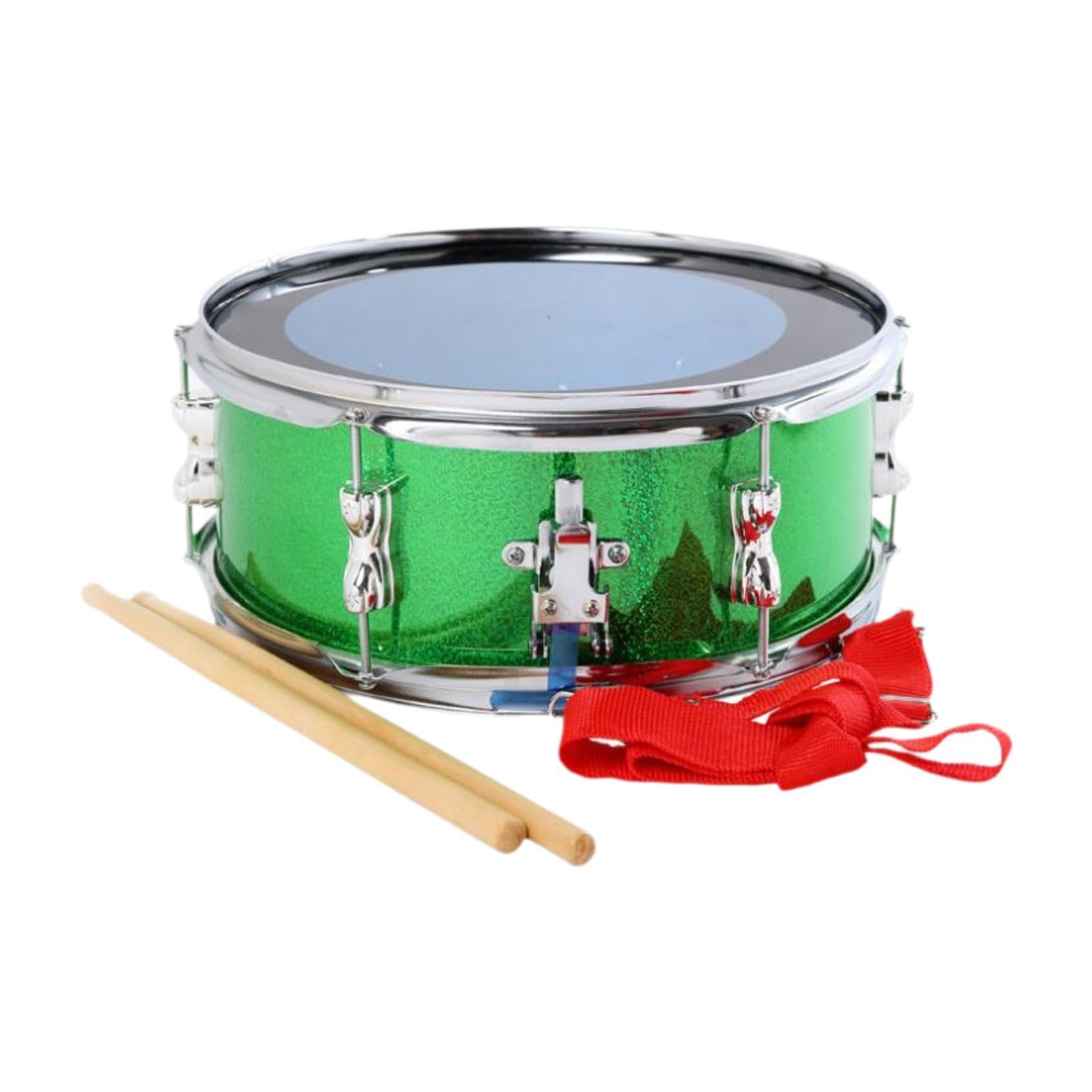 Amagogo Tambor de 13 Pulgadas, Instrumento de percusión con Baquetas, Tambor de Doble Tono Profesional, Tambor para niños, Principiantes, niñas y