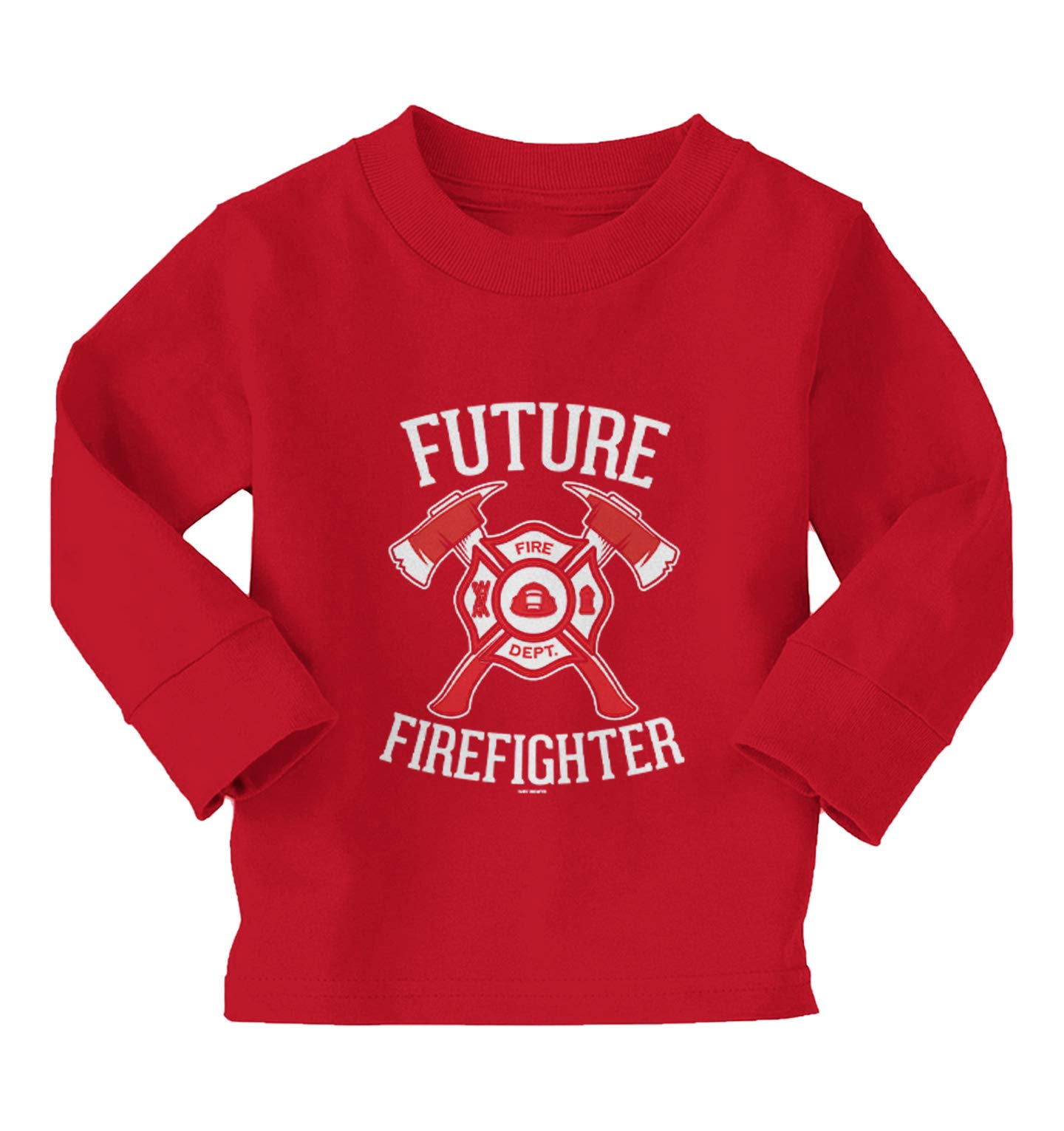 Haase Unlimited Future Firefighter - Firetruck Brave Infant/Toddler Cotton Jersey T-Shirt