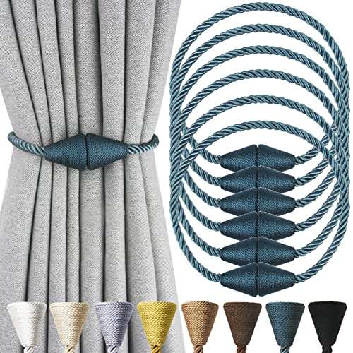 Magnetic Curtain Tiebacks Rope Decorative Holdbacks for Drapes Nieffeiy