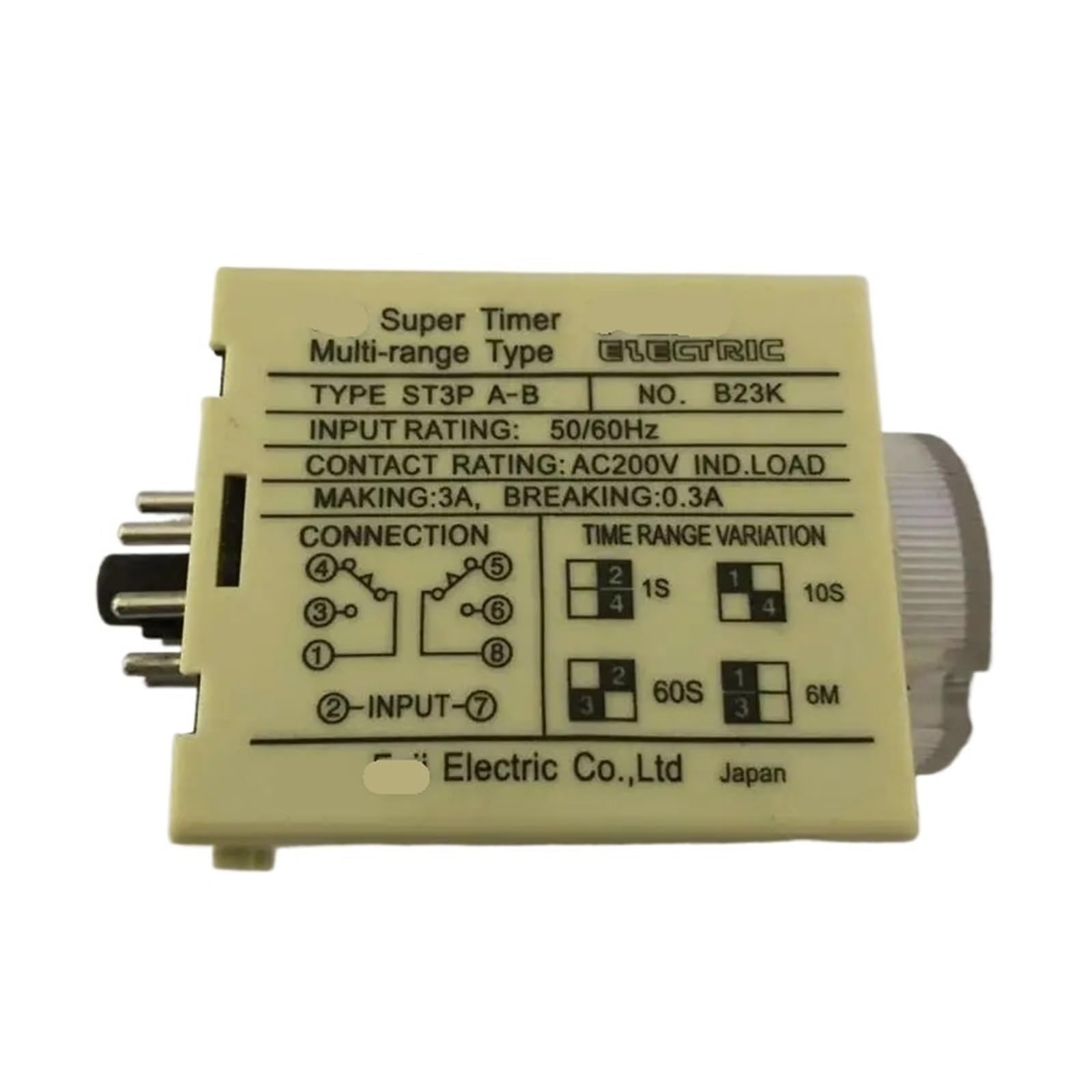 ICXLPMC 1pc ST3PC-A 12V ST3PC ST3 Time relay Current delay relay