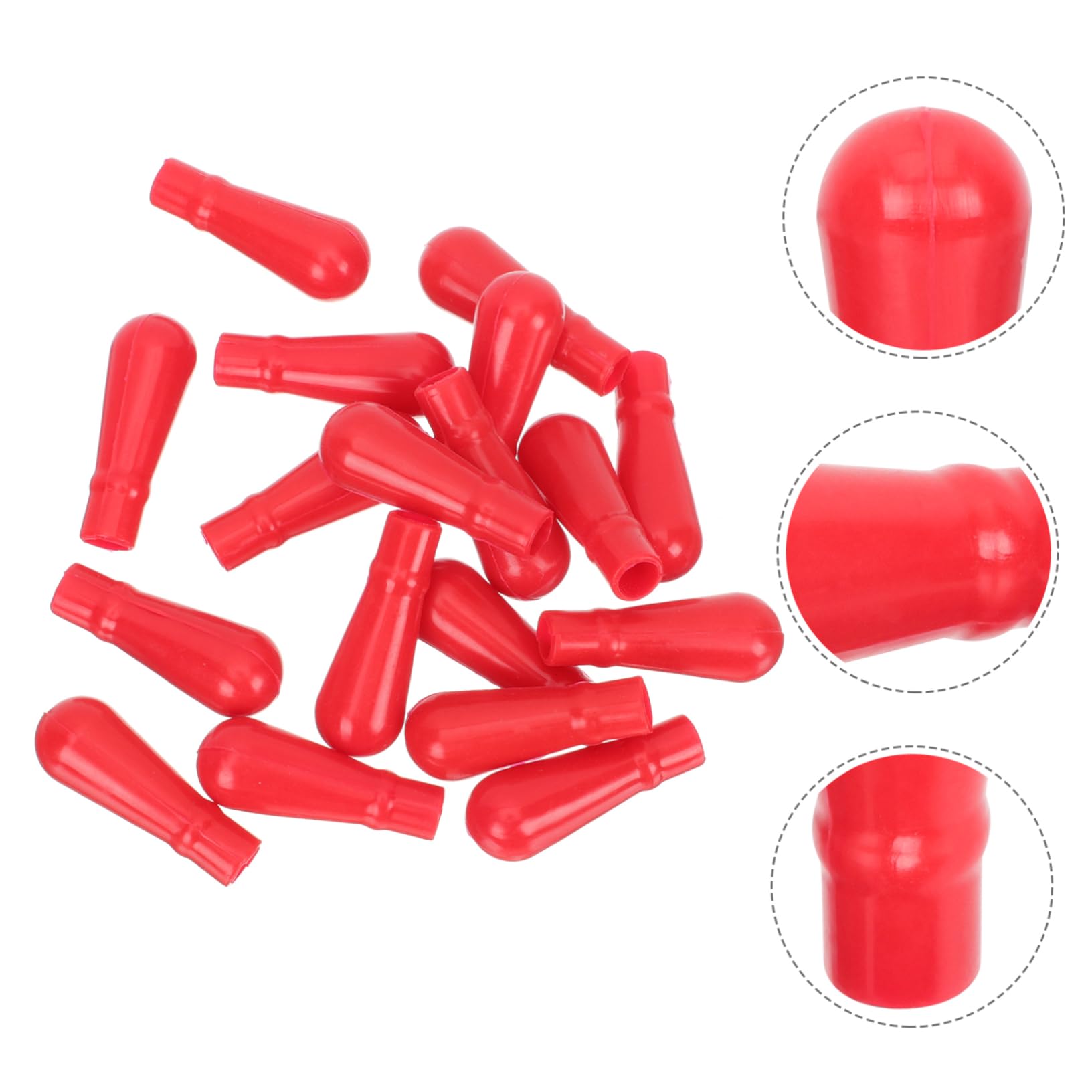 Cabilock 4 Set Tappi Ricambio Per Pipette Gomma Per Contagocce Per Laboratori E Uso Personale 50 Pezzi * 4