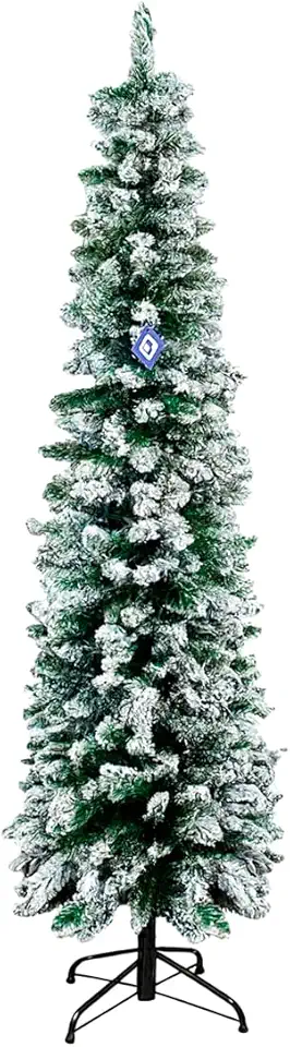 Árvore de Natal Nevada Slim Luxo 1,80 m com 282 Galhos