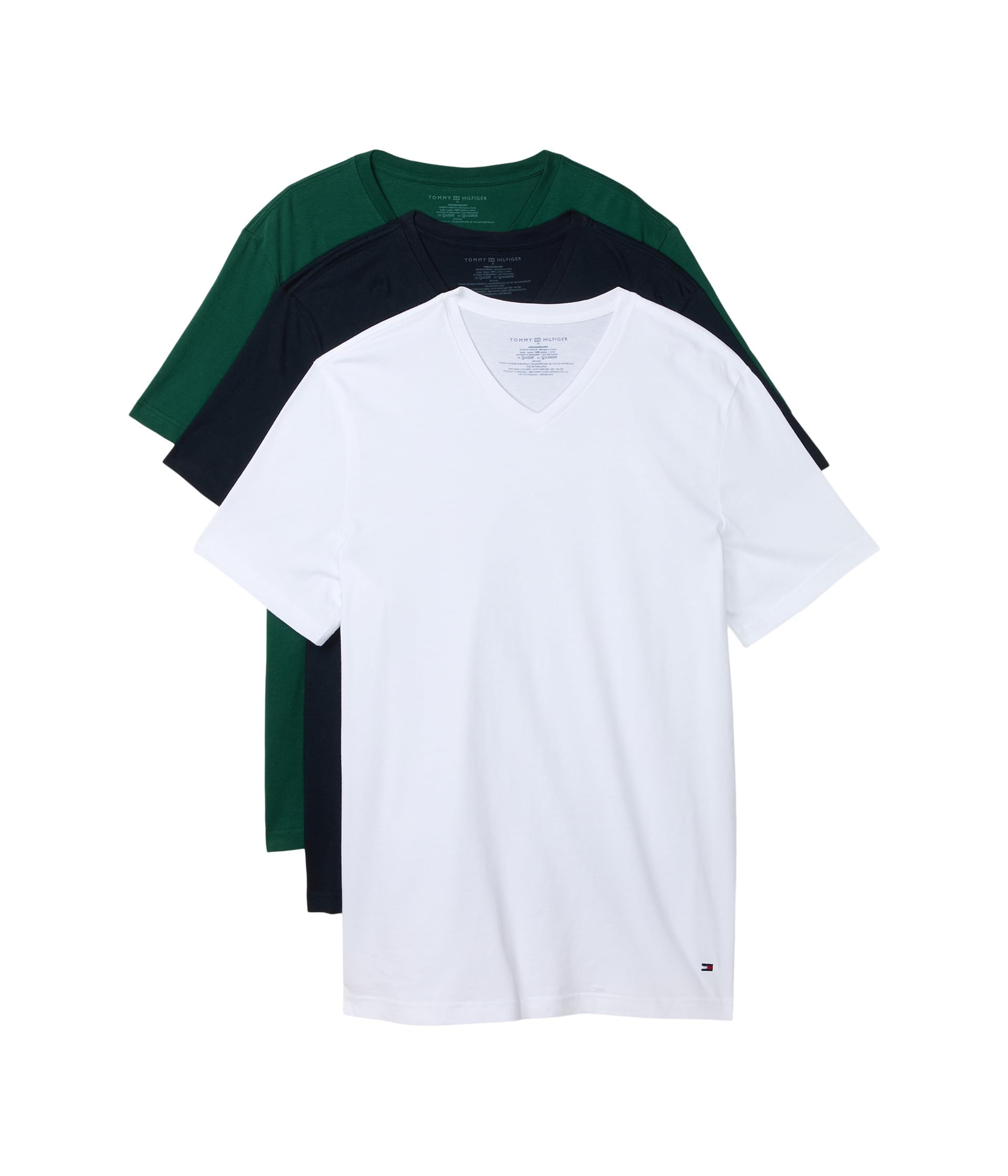 

                                                    Tommy Hilfiger Men's Cotton Classics 3-Pack V-Neck