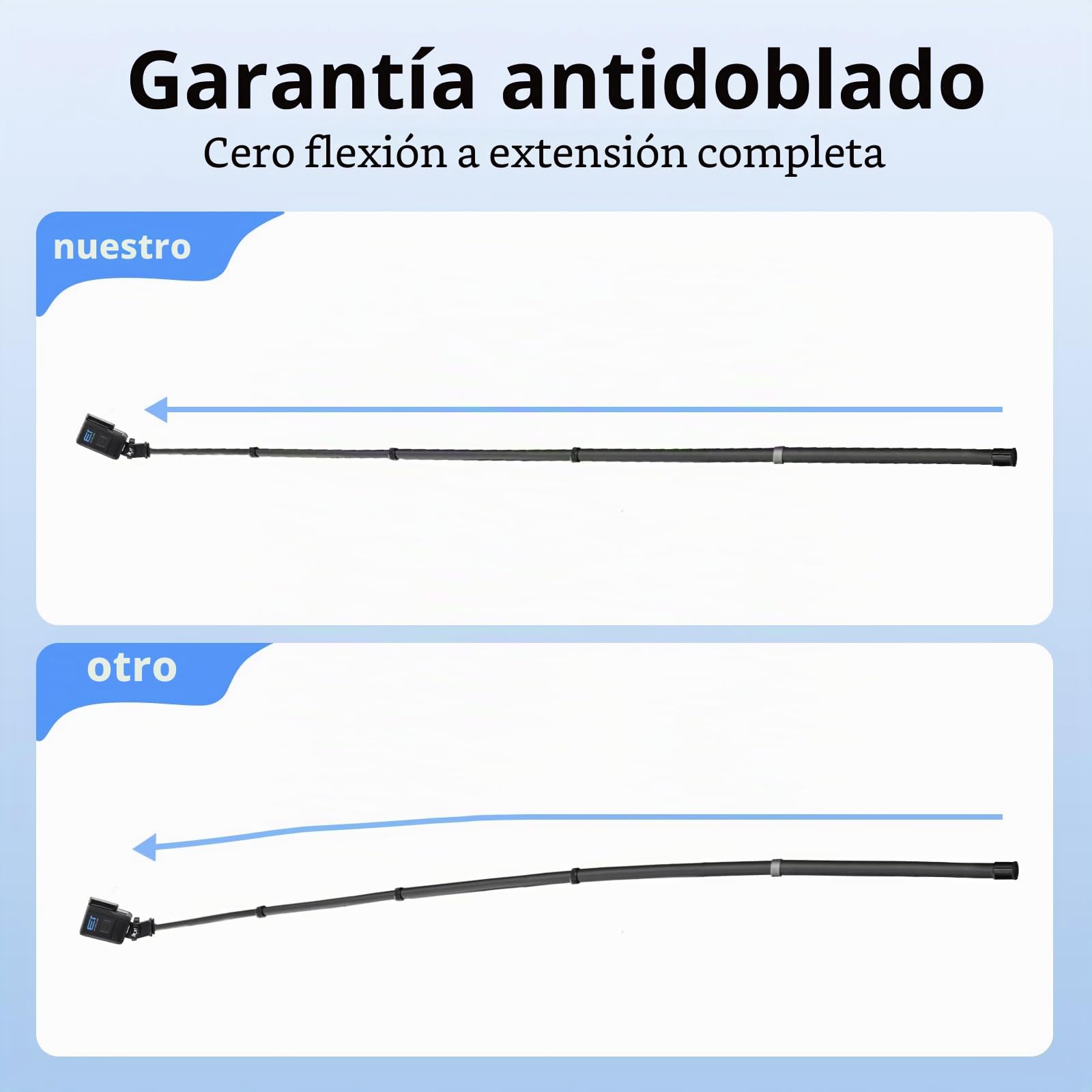 BRDRC Palo selfie de 3 m para Insta360 X5 X4 Air, fibra de carbono invisible de 118 pulgadas, poste de extensión ultra largo invisible para Insta 360 ONE X5 X4 X3 RS, accesorios para DJI OSMO 360 (con