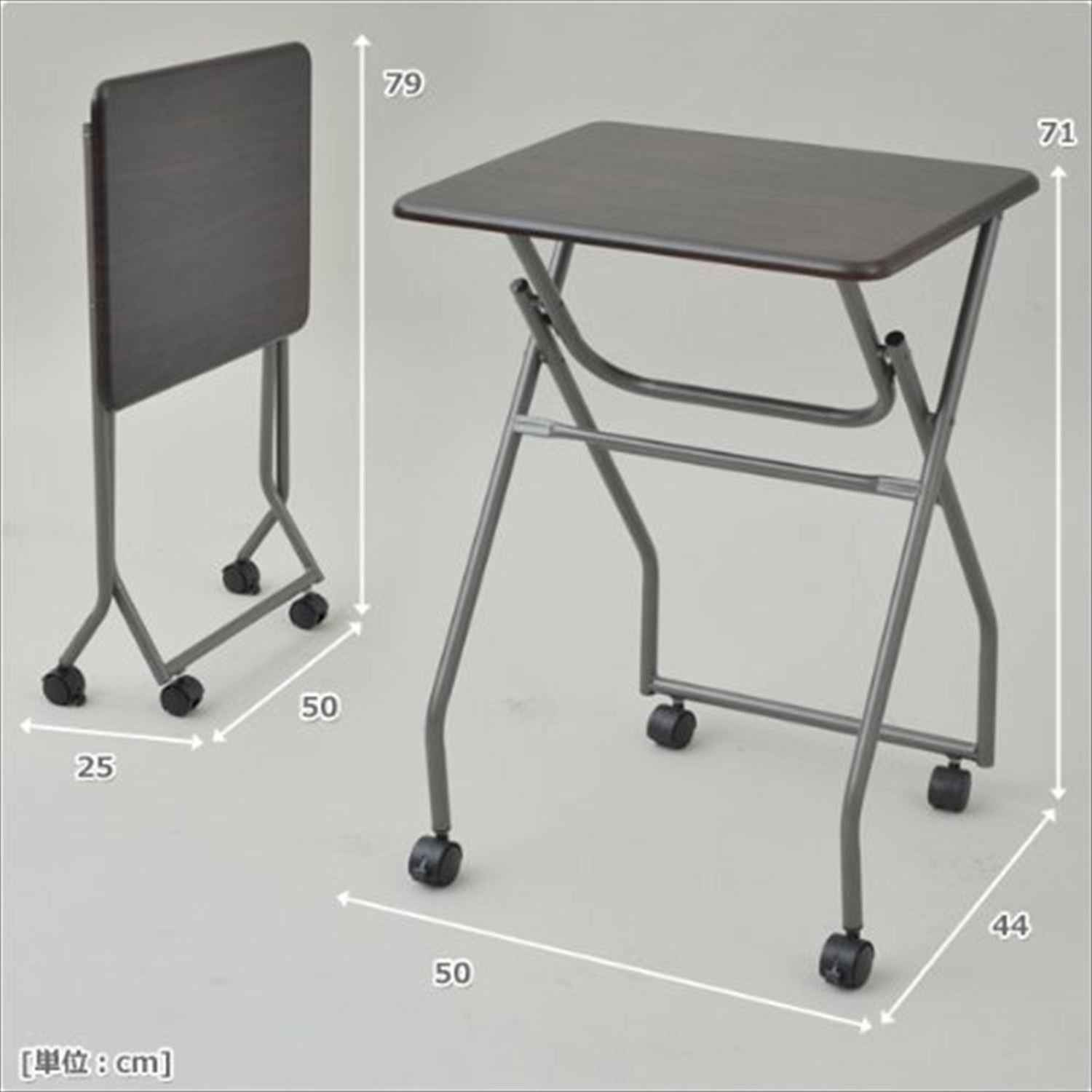 Amazon｜山善(YAMAZEN) 折りたたみミニテーブル キャスター付き