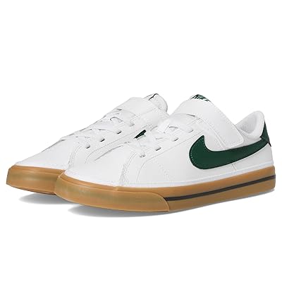 Nike Kids Court Legacy (Little Kid) Kids Shoes White/Fir/Gum Light Brown/Anthracite
