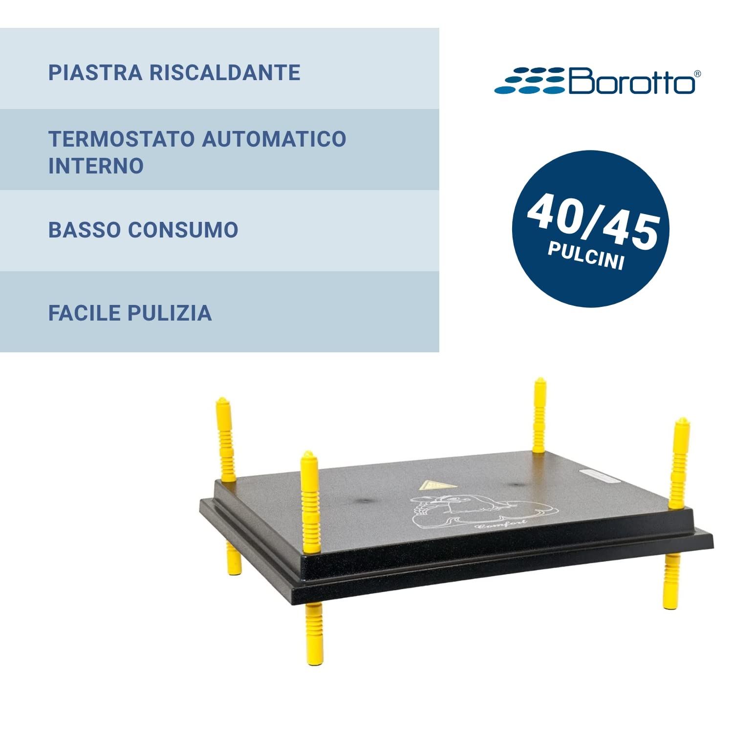 Incubatrice Real 49 Automatica Borotto + Kit Svezzamento | Made in Italy